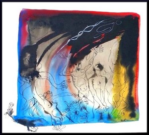 Julian Ritter Ink & Color on Matte Playful Group-38