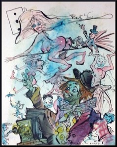 Julian Ritter - Watching the Witch- Ink & Color on Matte - 74