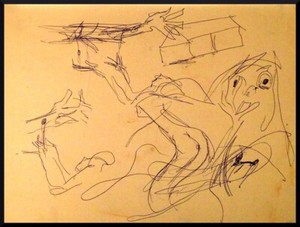 Julian Ritter - Sketches for Future Painting Pen on Paper - 92