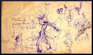 Julian Ritter - The Little Devils - Ink on Paper 10" x 17" Un- Signed - 397