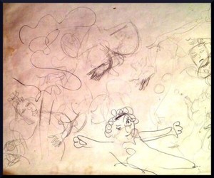 Julian Ritter - " sketch of future" Pencil on Vellum 18"x 19" Un-Signed - 545